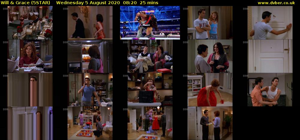 Will & Grace (5STAR) Wednesday 5 August 2020 08:20 - 08:45