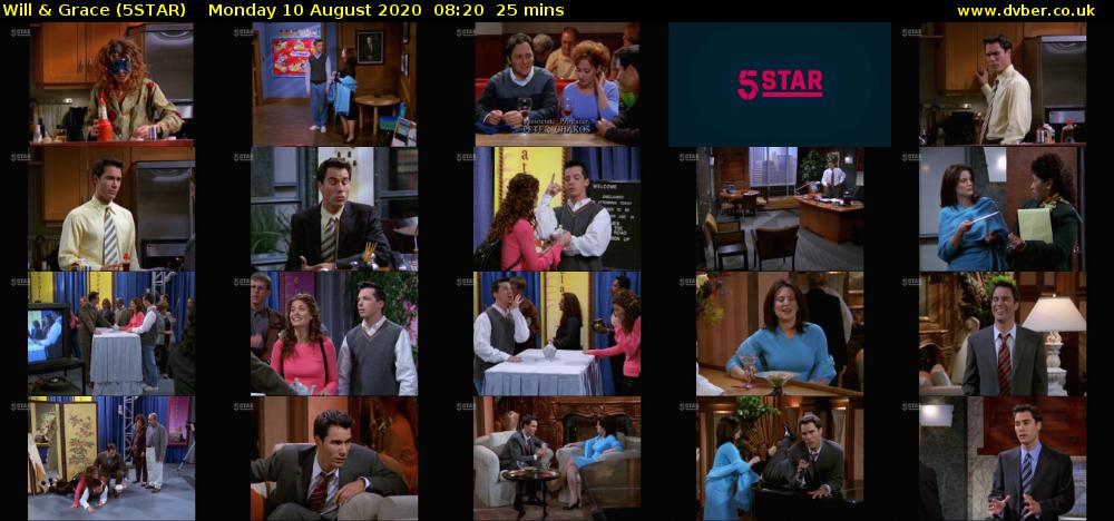 Will & Grace (5STAR) Monday 10 August 2020 08:20 - 08:45