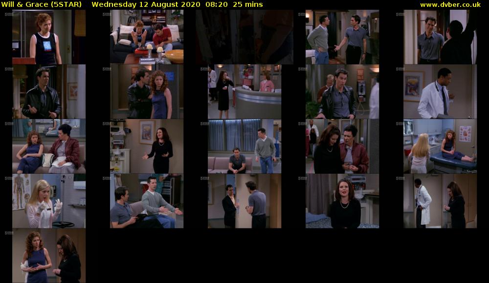 Will & Grace (5STAR) Wednesday 12 August 2020 08:20 - 08:45