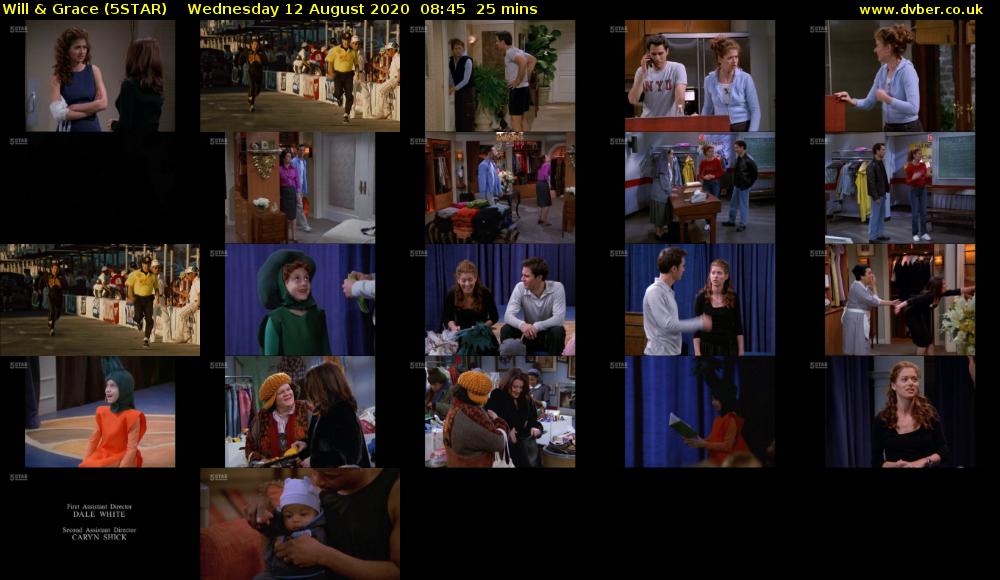 Will & Grace (5STAR) Wednesday 12 August 2020 08:45 - 09:10