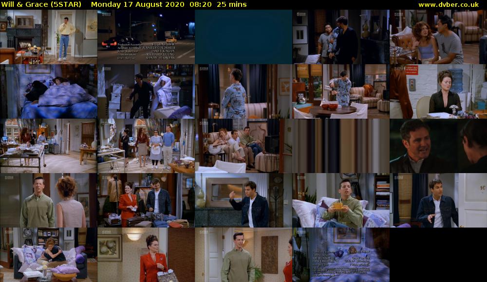 Will & Grace (5STAR) Monday 17 August 2020 08:20 - 08:45