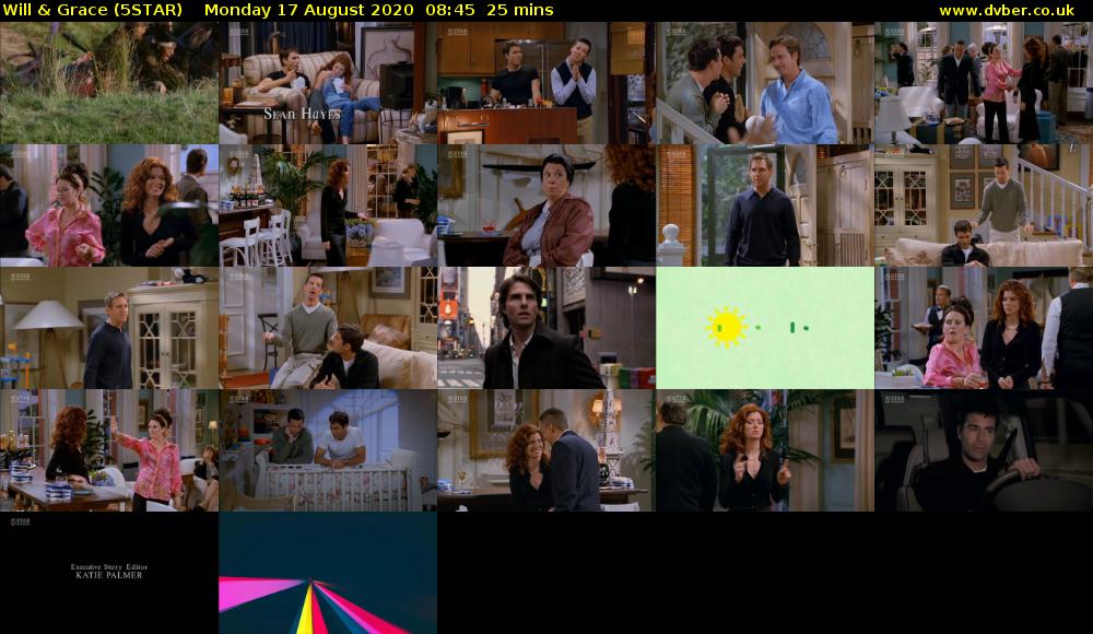 Will & Grace (5STAR) Monday 17 August 2020 08:45 - 09:10