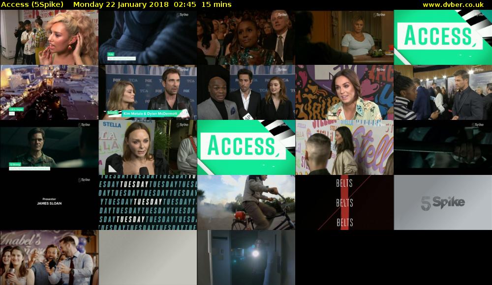Access (5Spike) Monday 22 January 2018 02:45 - 03:00