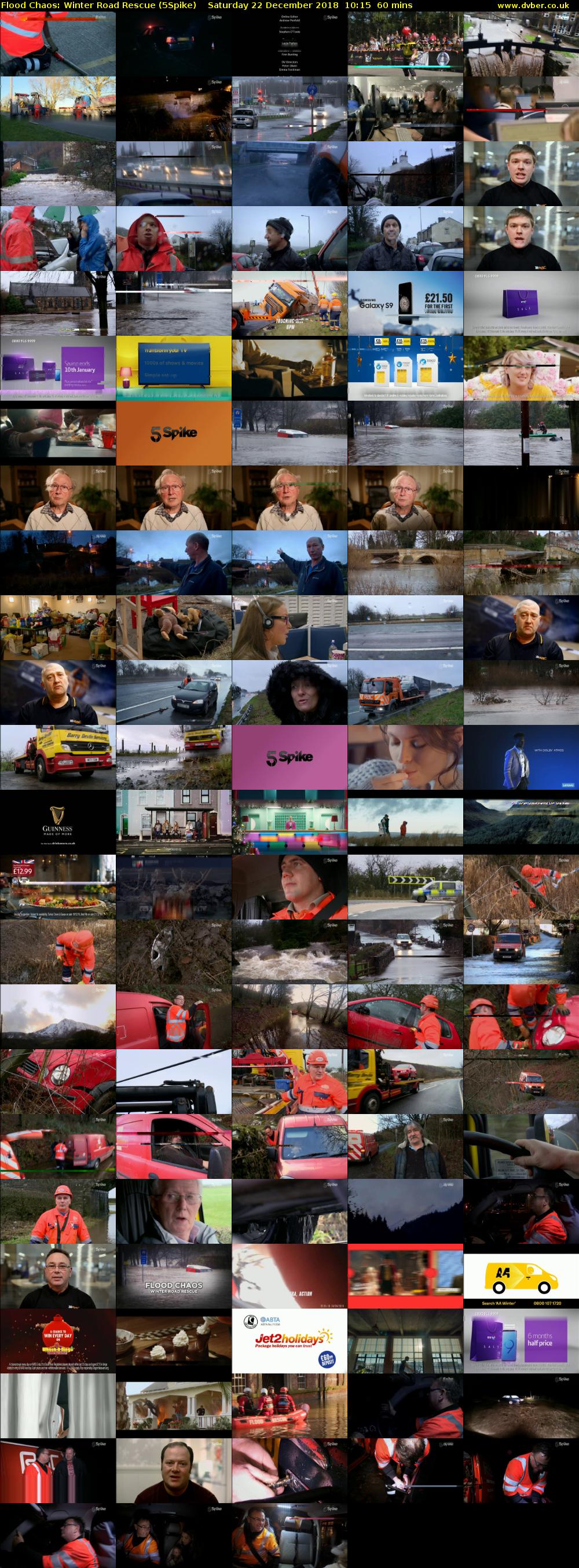 Flood Chaos: Winter Road Rescue (5Spike) Saturday 22 December 2018 10:15 - 11:15