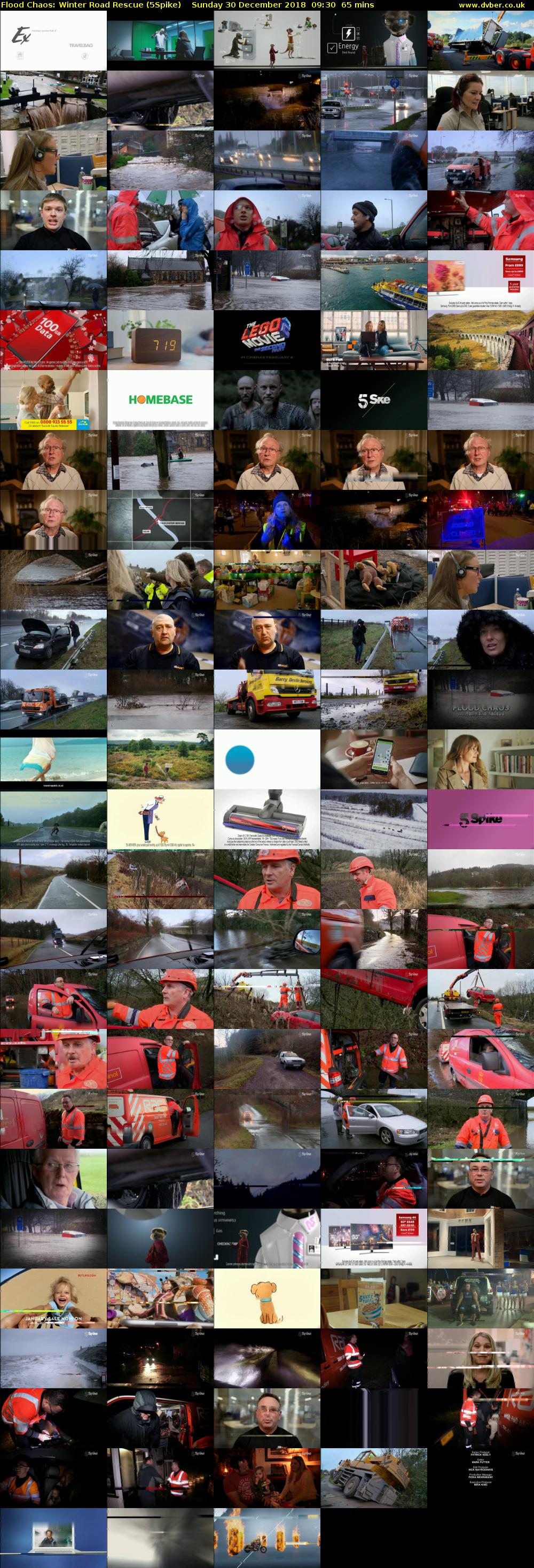 Flood Chaos: Winter Road Rescue (5Spike) Sunday 30 December 2018 09:30 - 10:35