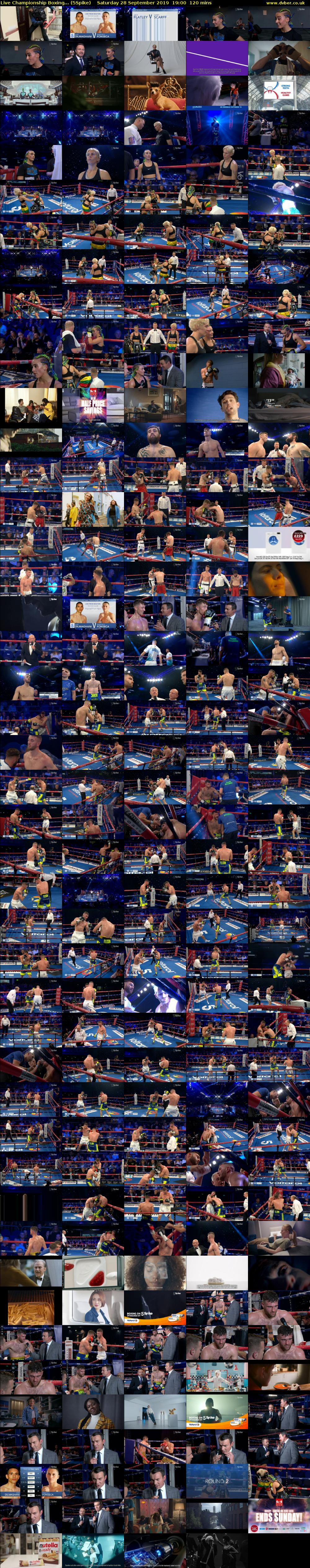 Live Championship Boxing... (5Spike) Saturday 28 September 2019 19:00 - 21:00