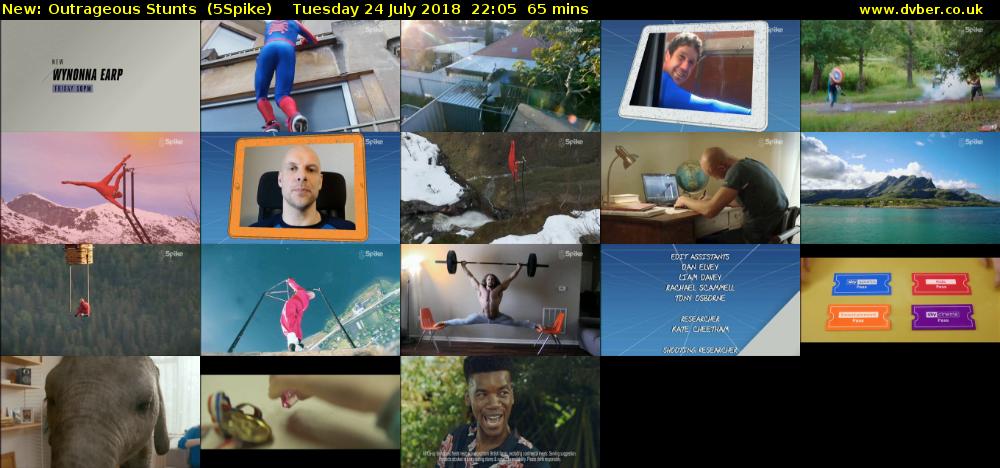 Outrageous Stunts (5Spike) Tuesday 24 July 2018 22:05 - 23:10