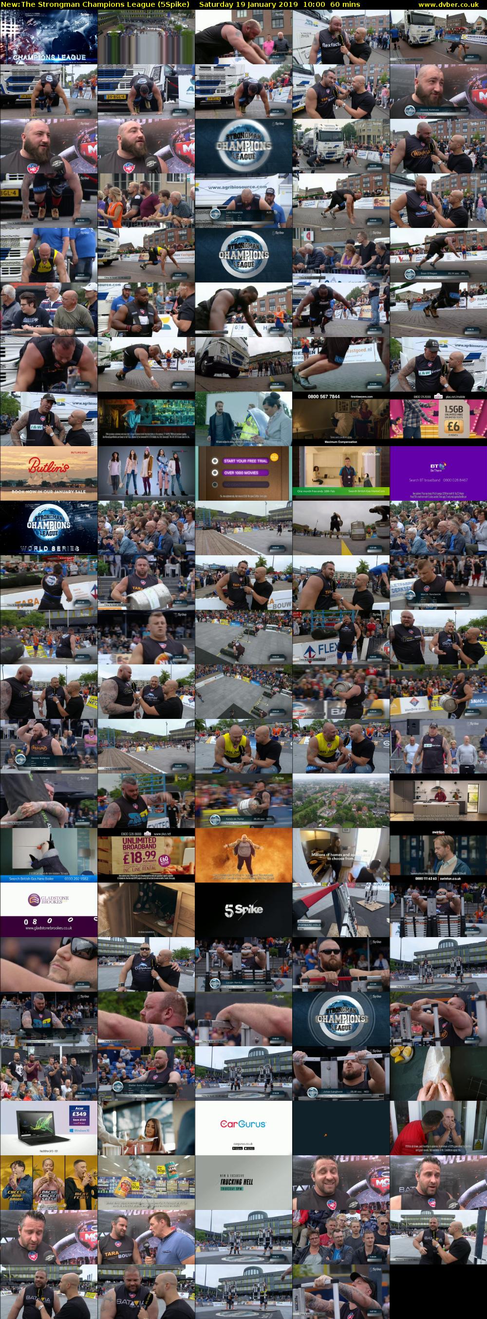 The Strongman Champions League (5Spike) Saturday 19 January 2019 10:00 - 11:00
