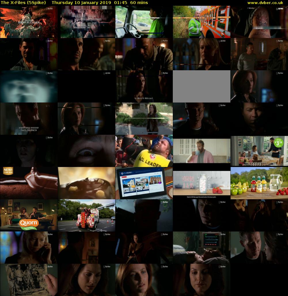 The X-Files (5Spike) Thursday 10 January 2019 01:45 - 02:45