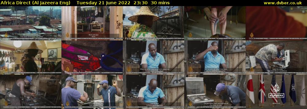 Africa Direct (Al Jazeera Eng) Tuesday 21 June 2022 23:30 - 00:00