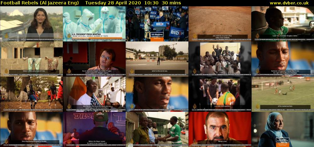 Football Rebels (Al Jazeera Eng) Tuesday 28 April 2020 10:30 - 11:00
