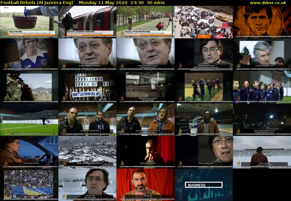 Football Rebels (Al Jazeera Eng) Monday 11 May 2020 23:30 - 00:00