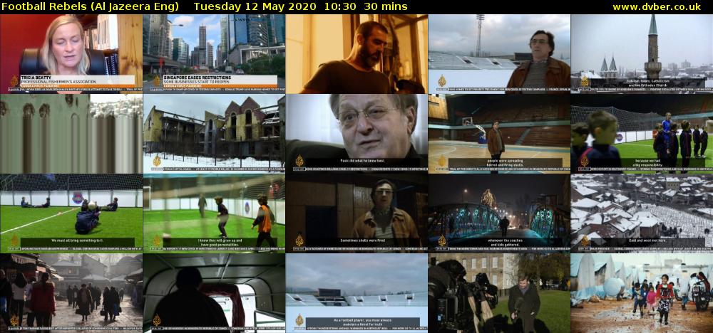 Football Rebels (Al Jazeera Eng) Tuesday 12 May 2020 10:30 - 11:00