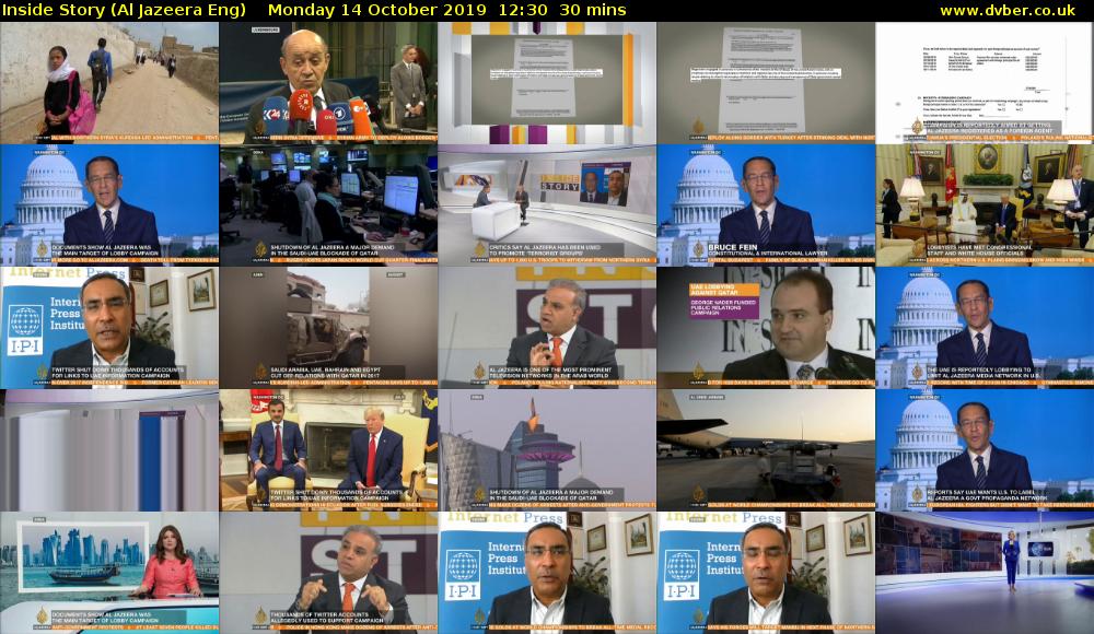 Inside Story (Al Jazeera Eng) Monday 14 October 2019 12:30 - 13:00