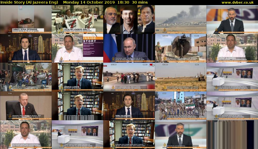 Inside Story (Al Jazeera Eng) Monday 14 October 2019 18:30 - 19:00