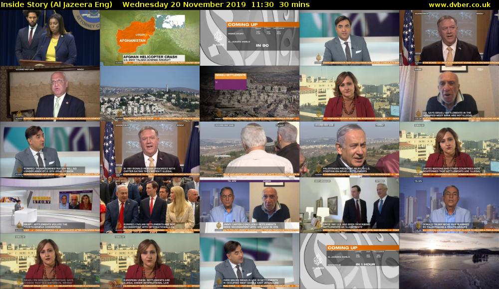 Inside Story (Al Jazeera Eng) Wednesday 20 November 2019 11:30 - 12:00
