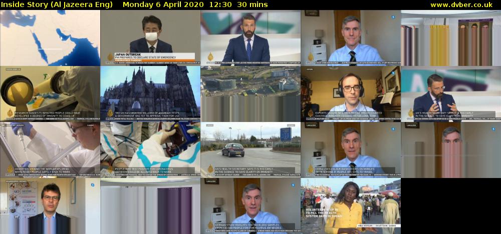 Inside Story (Al Jazeera Eng) Monday 6 April 2020 12:30 - 13:00