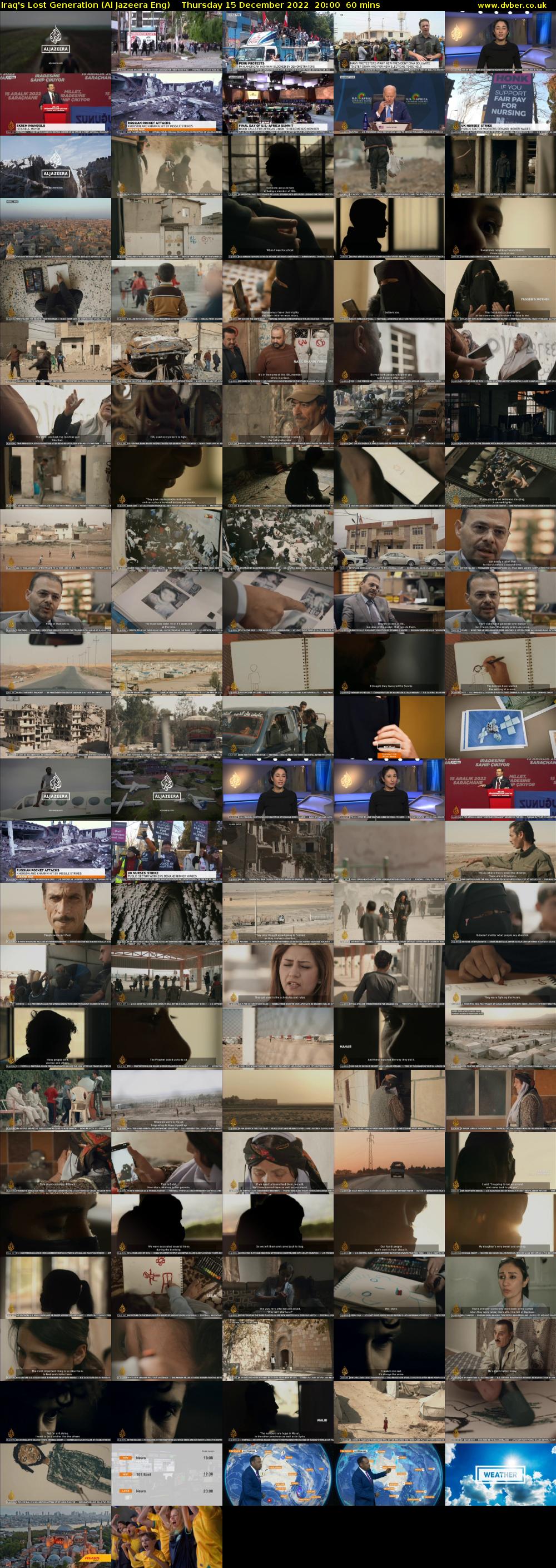 Iraq's Lost Generation (Al Jazeera Eng) Thursday 15 December 2022 20:00 - 21:00