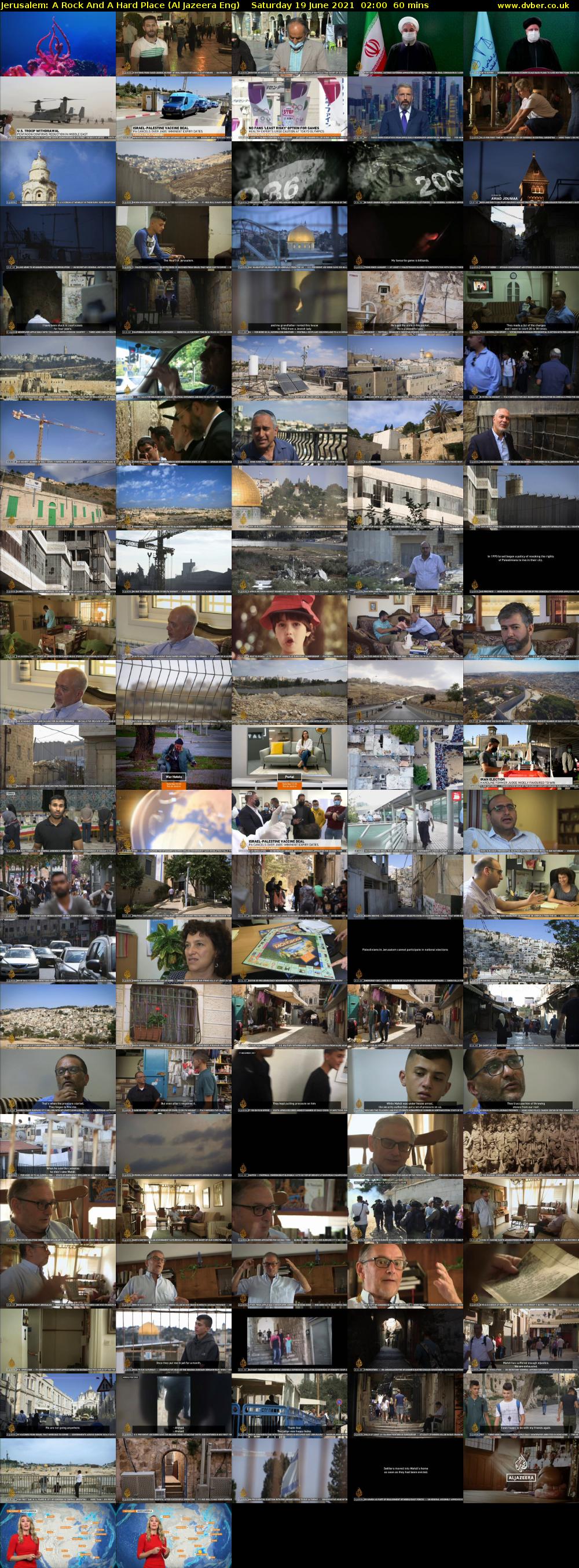 Jerusalem: A Rock And A Hard Place (Al Jazeera Eng) Saturday 19 June 2021 02:00 - 03:00