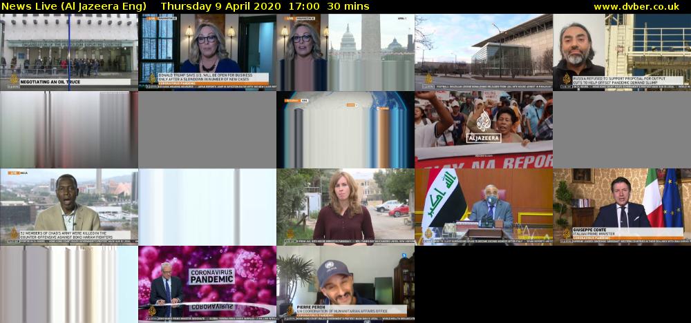 News Live (Al Jazeera Eng) Thursday 9 April 2020 17:00 - 17:30