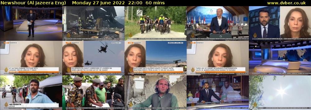 Newshour (Al Jazeera Eng) Monday 27 June 2022 22:00 - 23:00