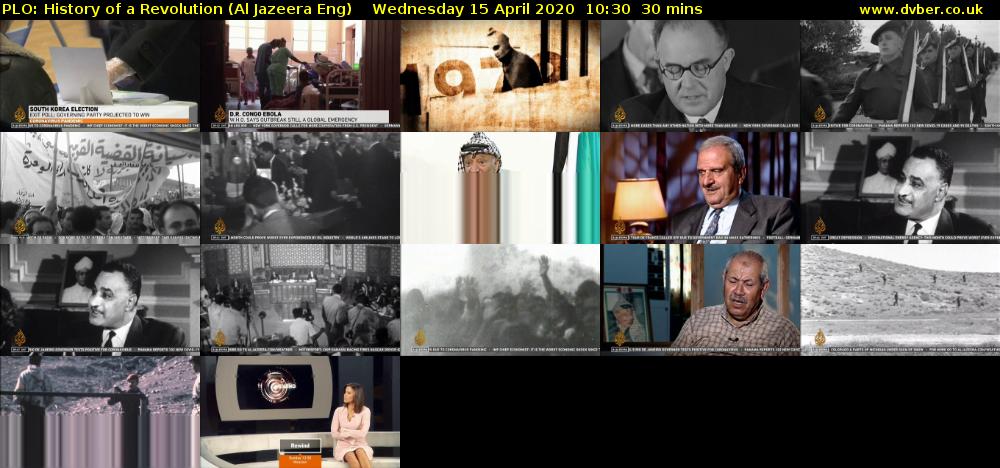 PLO: History of a Revolution (Al Jazeera Eng) Wednesday 15 April 2020 10:30 - 11:00