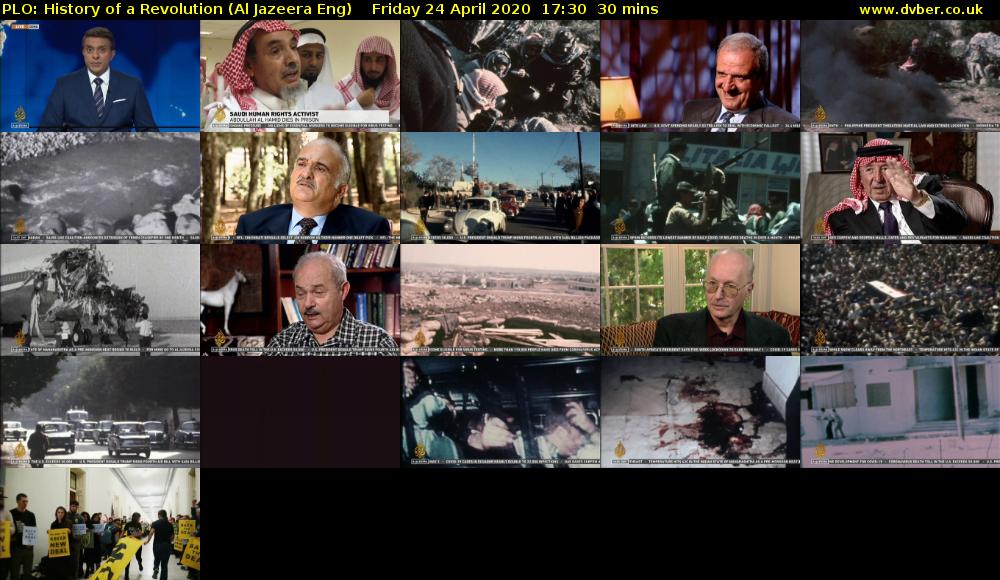 PLO: History of a Revolution (Al Jazeera Eng) Friday 24 April 2020 17:30 - 18:00