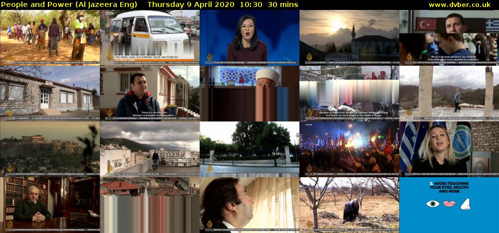 People and Power (Al Jazeera Eng) Thursday 9 April 2020 10:30 - 11:00