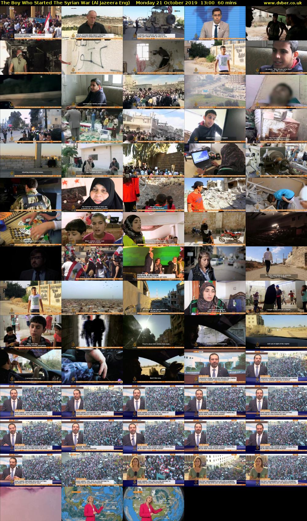 The Boy Who Started The Syrian War (Al Jazeera Eng) Monday 21 October 2019 13:00 - 14:00