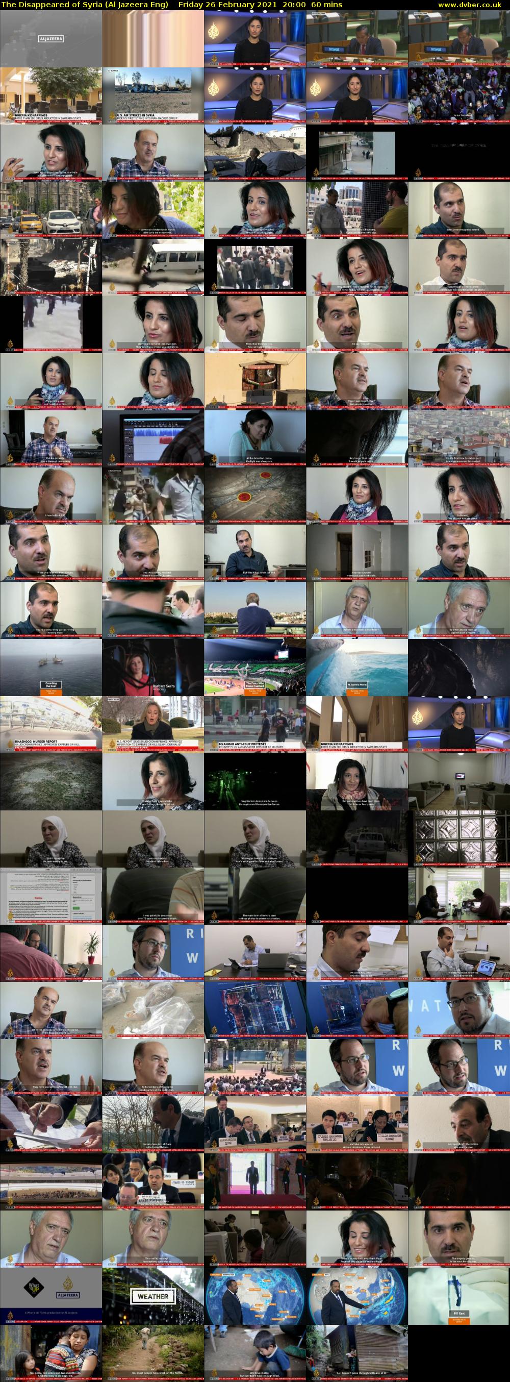 The Disappeared of Syria (Al Jazeera Eng) Friday 26 February 2021 20:00 - 21:00