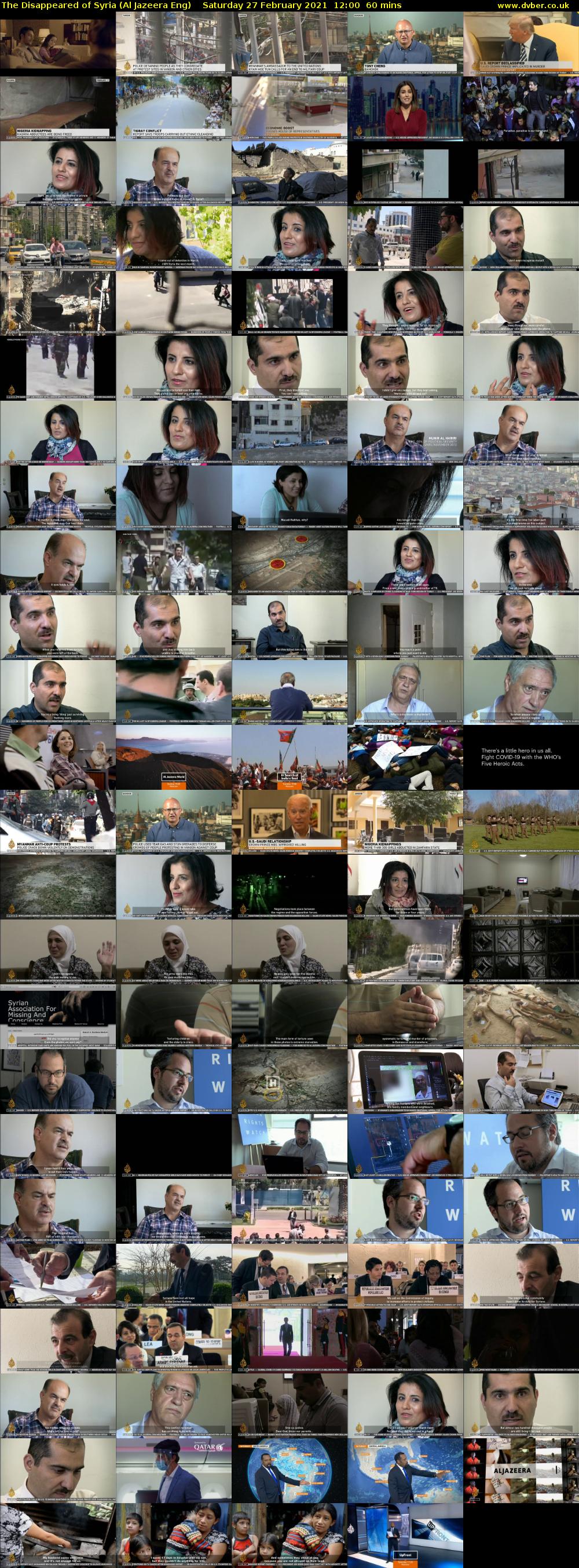 The Disappeared of Syria (Al Jazeera Eng) Saturday 27 February 2021 12:00 - 13:00