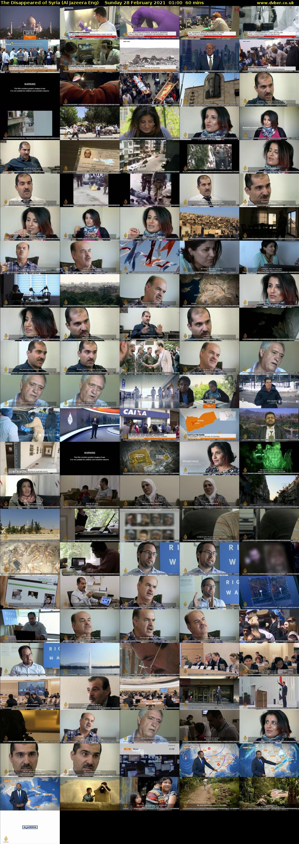 The Disappeared of Syria (Al Jazeera Eng) Sunday 28 February 2021 01:00 - 02:00
