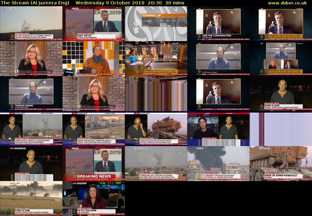 The Stream (Al Jazeera Eng) Wednesday 9 October 2019 20:30 - 21:00