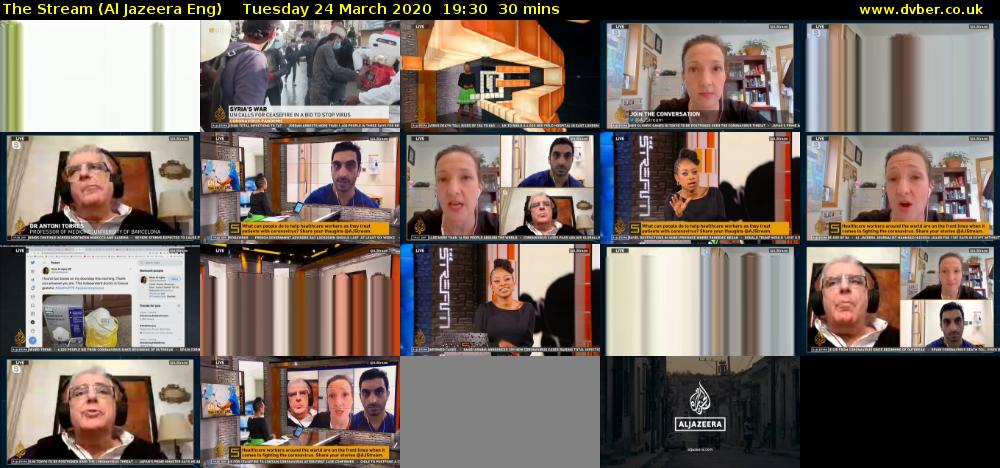 The Stream (Al Jazeera Eng) Tuesday 24 March 2020 19:30 - 20:00