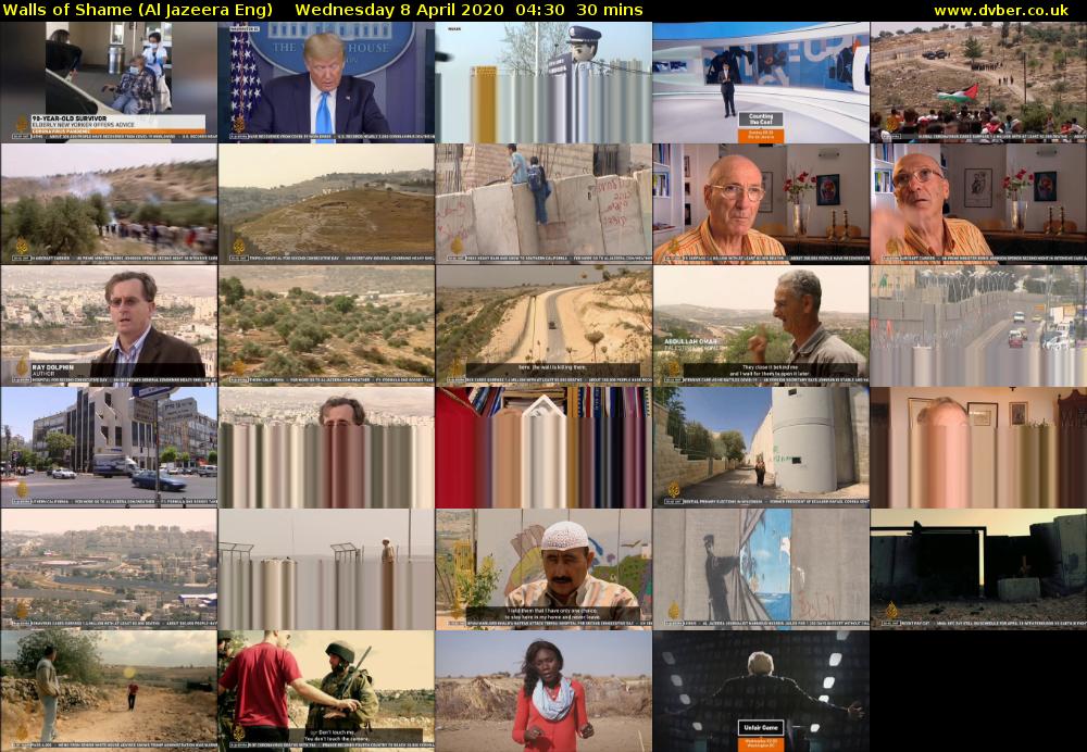 Walls of Shame (Al Jazeera Eng) Wednesday 8 April 2020 04:30 - 05:00