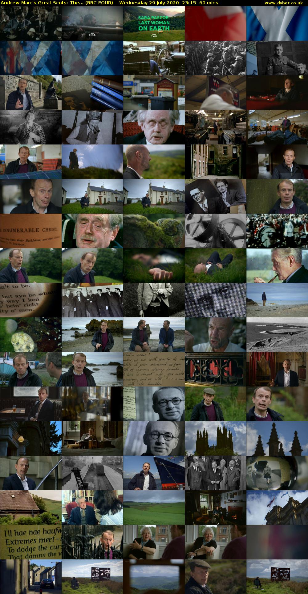 Andrew Marr's Great Scots: The... (BBC FOUR) Wednesday 29 July 2020 23:15 - 00:15