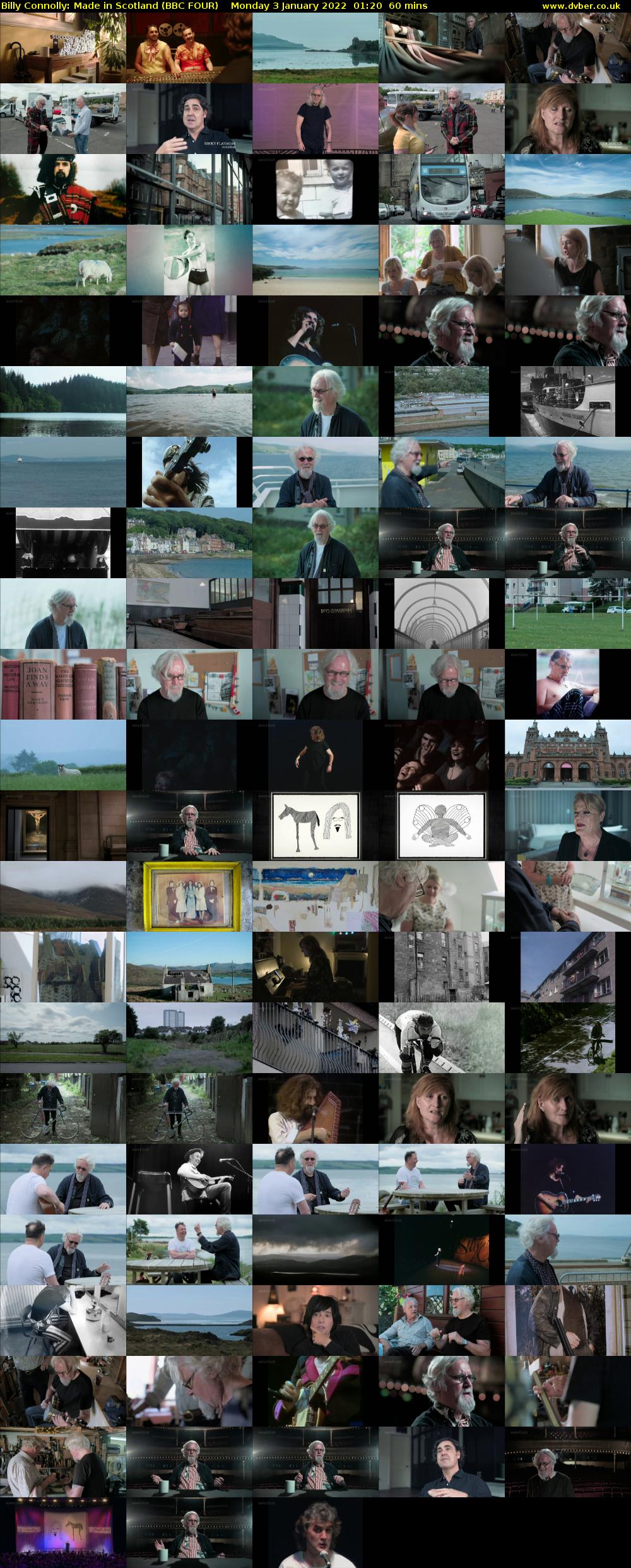 Billy Connolly: Made in Scotland (BBC FOUR) Monday 3 January 2022 01:20 - 02:20