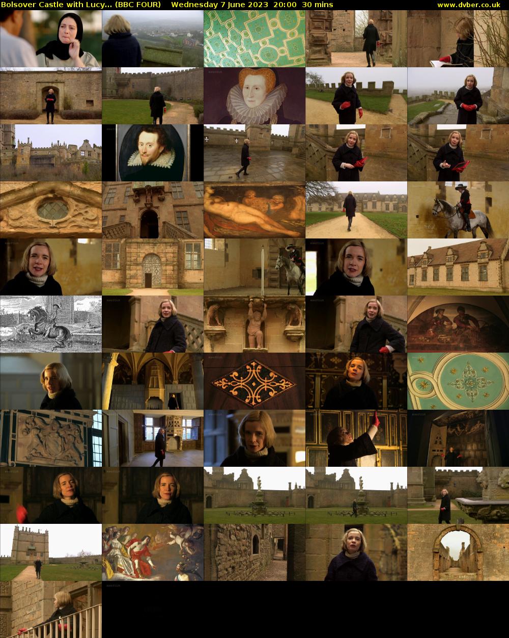 Bolsover Castle with Lucy... (BBC FOUR) Wednesday 7 June 2023 20:00 - 20:30