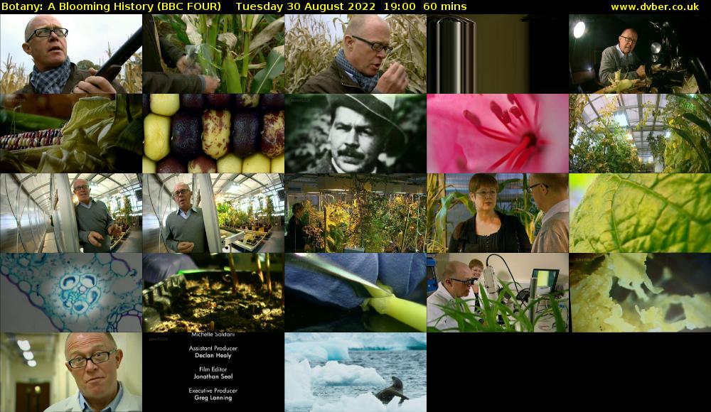 Botany: A Blooming History (BBC FOUR) Tuesday 30 August 2022 19:00 - 20:00