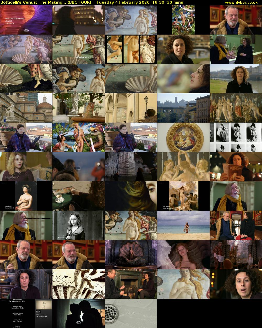 Botticelli's Venus: The Making... (BBC FOUR) Tuesday 4 February 2020 19:30 - 20:00