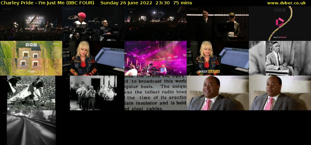 Charley Pride - I'm Just Me (BBC FOUR) Sunday 26 June 2022 23:30 - 00:45