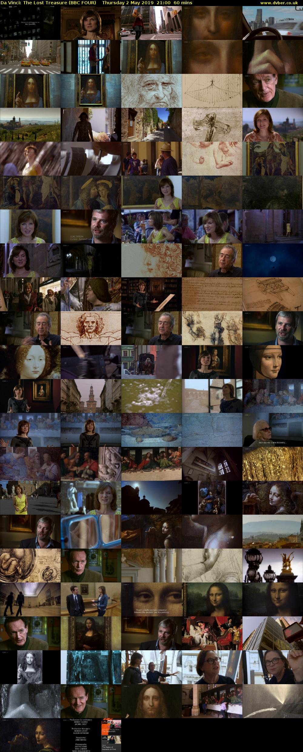 Da Vinci: The Lost Treasure (BBC FOUR) Thursday 2 May 2019 21:00 - 22:00