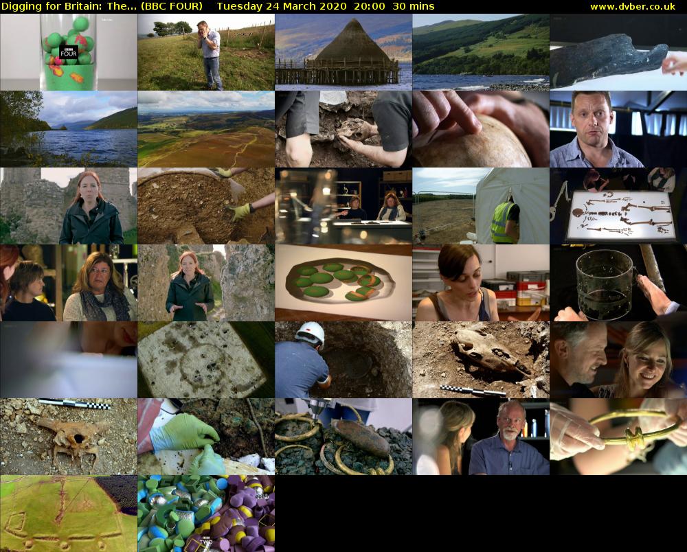 Digging for Britain: The... (BBC FOUR) Tuesday 24 March 2020 20:00 - 20:30