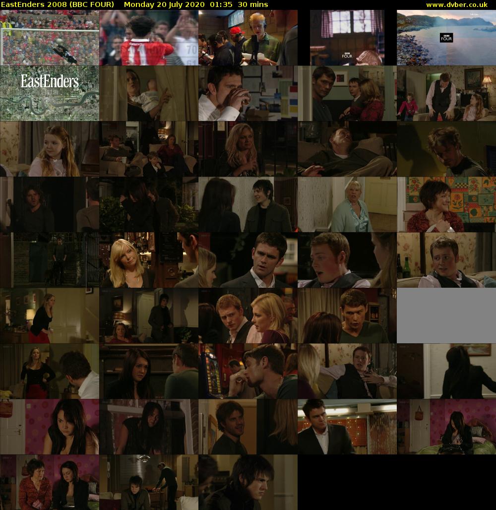 EastEnders 2008 (BBC FOUR) Monday 20 July 2020 01:35 - 02:05