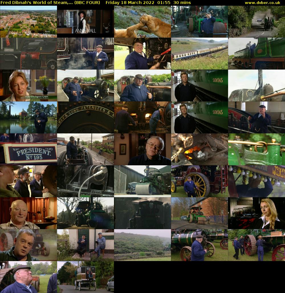 Fred Dibnah's World of Steam,... (BBC FOUR) Friday 18 March 2022 01:55 - 02:25
