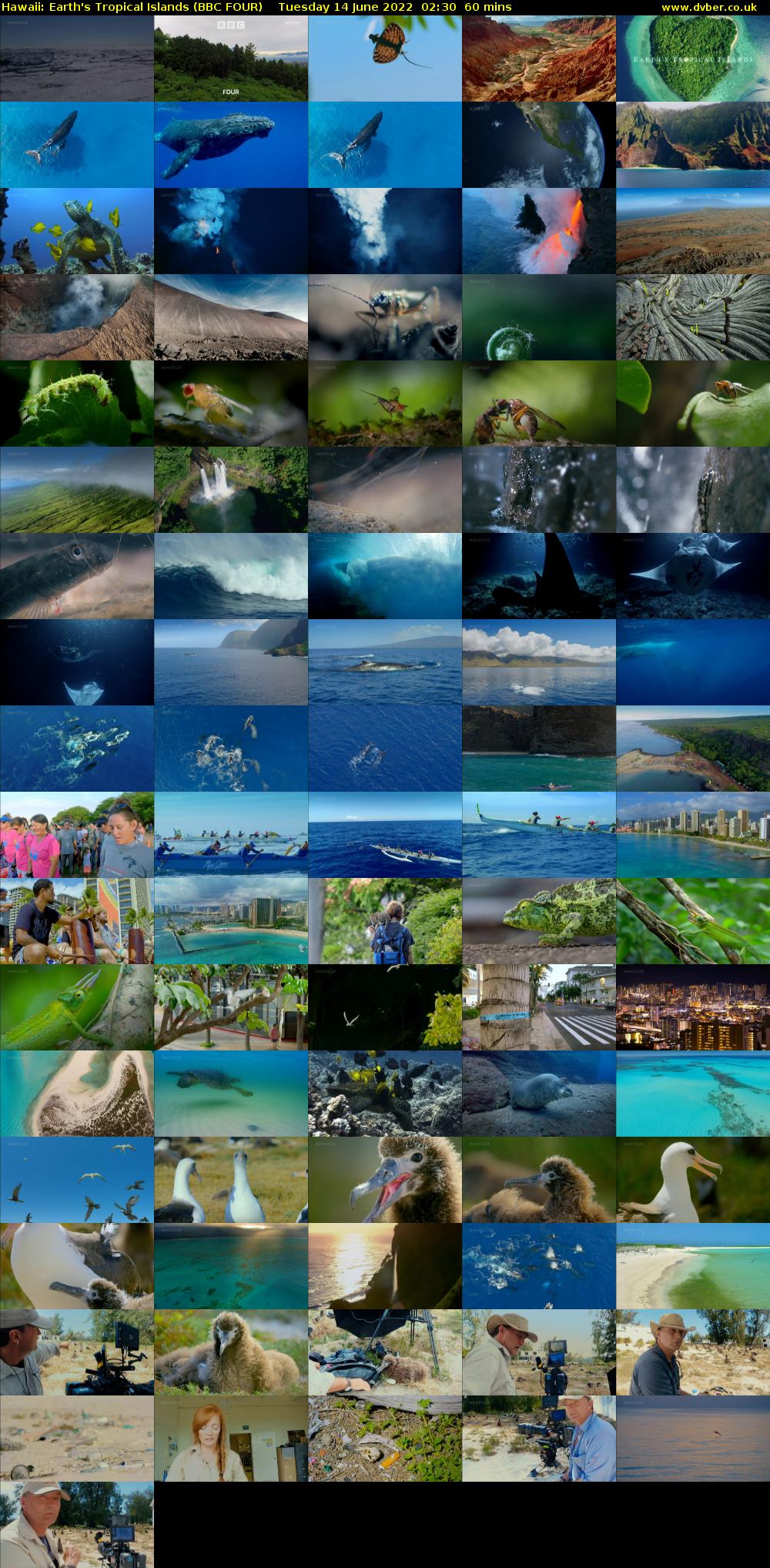 Hawaii: Earth's Tropical Islands (BBC FOUR) Tuesday 14 June 2022 02:30 - 03:30