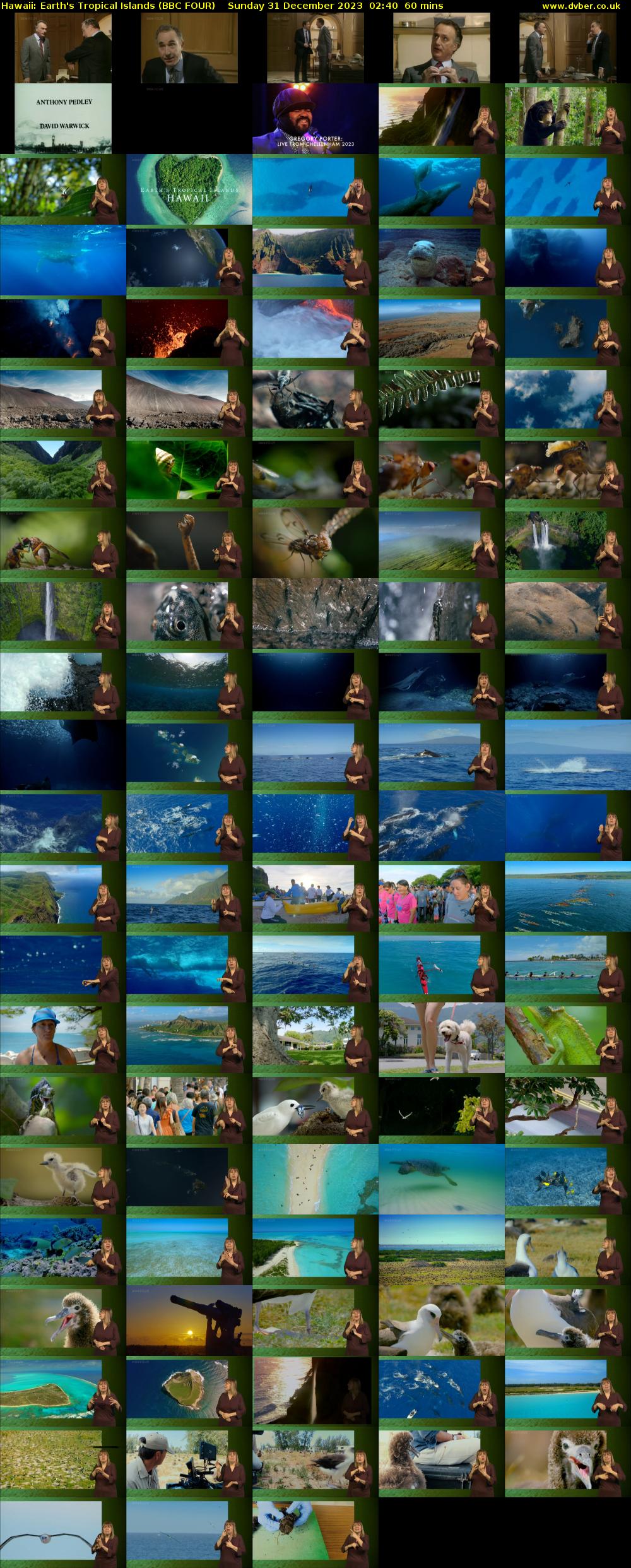Hawaii: Earth's Tropical Islands (BBC FOUR) Sunday 31 December 2023 02:40 - 03:40