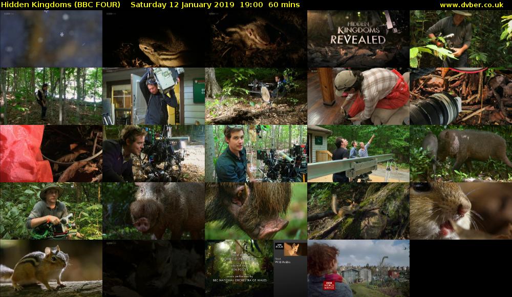 Hidden Kingdoms (BBC FOUR) Saturday 12 January 2019 19:00 - 20:00