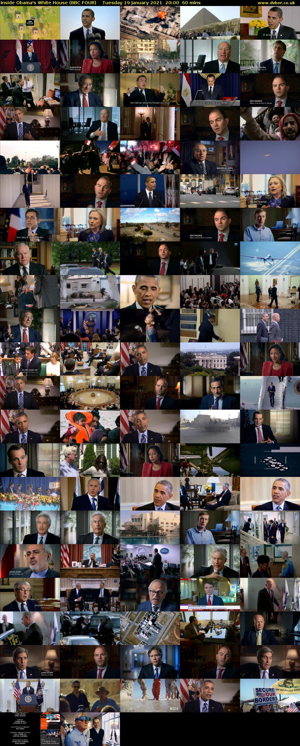 Inside Obama's White House (BBC FOUR) Tuesday 19 January 2021 20:00 - 21:00