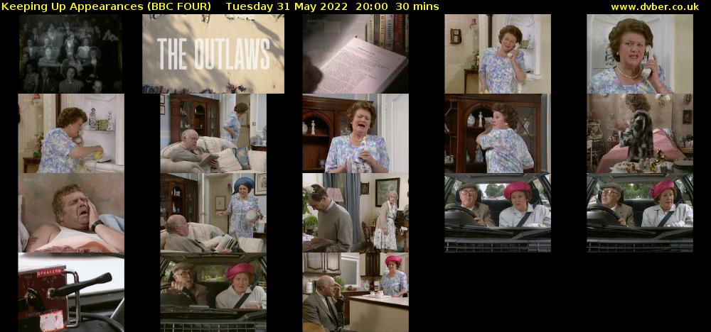 Keeping Up Appearances (BBC FOUR) Tuesday 31 May 2022 20:00 - 20:30